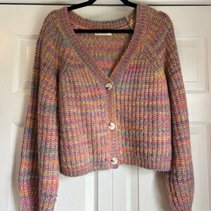 Pastel rainbow cardigan